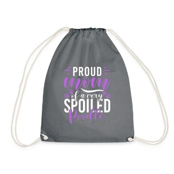 Cadeaux Caniche - Sac de sport léger - gris - Devant