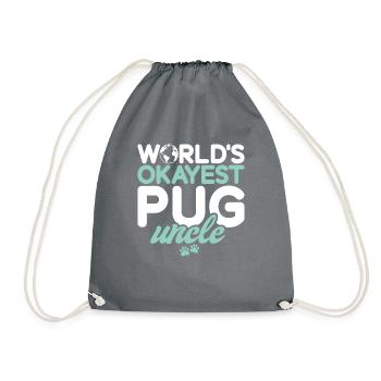 Pug Gifts for Pug Lovers - Turnbeutel - Grau - Vorne