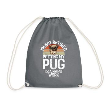 Pug Gifts for Pug Lovers - Turnbeutel - Grau - Vorne