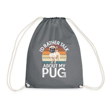 Cadeaux de carlin pour les amateurs de carlins - Sac de sport léger - gris - Devant