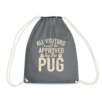 Pug Gifts for Pug Lovers - Turnbeutel - Grau - Vorne