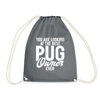 Cadeaux de carlin pour les amateurs de carlins - Sac de sport léger - gris - Devant
