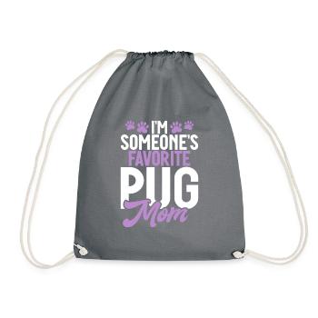 Pug Gifts for Pug Lovers - Turnbeutel - Grau - Vorne
