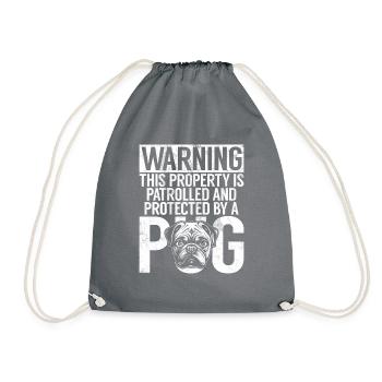 Cadeaux de carlin pour les amateurs de carlins - Sac de sport léger - gris - Devant