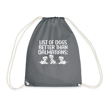 Gifts for Dalmatian Lovers - Turnbeutel - Grau - Vorne