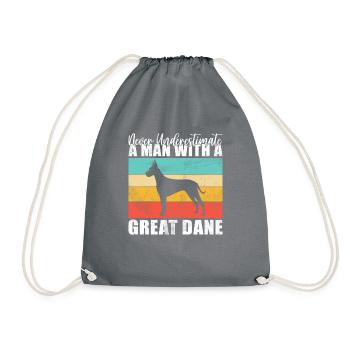 Great Dane Gifts - Turnbeutel - Grau - Vorne