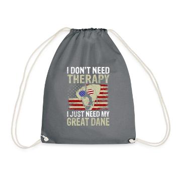 Great Dane Gifts - Turnbeutel - Grau - Vorne