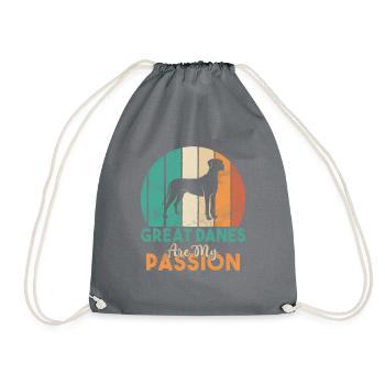 Great Dane Gifts - Turnbeutel - Grau - Vorne