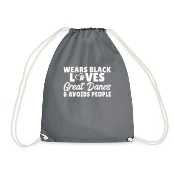 Great Dane Gifts - Turnbeutel - Grau - Vorne