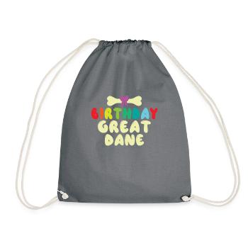 Great Dane Gifts - Turnbeutel - Grau - Vorne