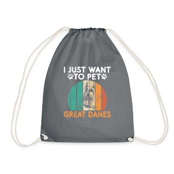 Great Dane Gifts - Turnbeutel - Grau - Vorne