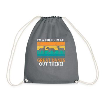 Great Dane Gifts - Turnbeutel - Grau - Vorne