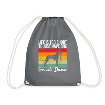 Great Dane Gifts - Turnbeutel - Grau - Vorne