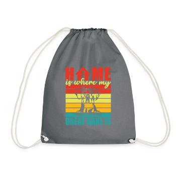 Great Dane Gifts - Turnbeutel - Grau - Vorne