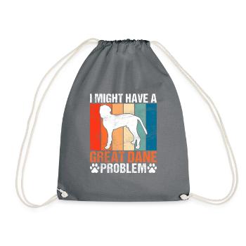 Great Dane Gifts - Drawstring Bag - grey - Front