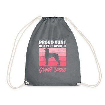 Great Dane Gifts - Turnbeutel - Grau - Vorne