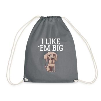 Great Dane Gifts - Drawstring Bag - grey - Front