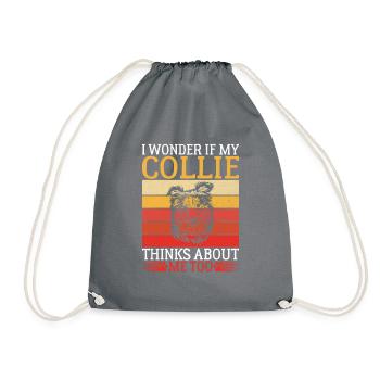 Cadeaux Collie - Sac de sport léger - gris - Devant