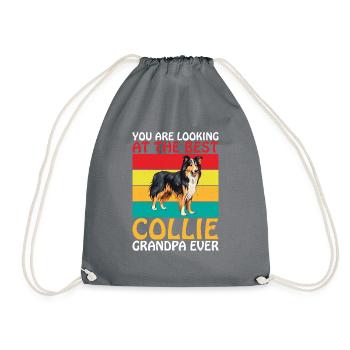 Cadeaux Collie - Sac de sport léger - gris - Devant