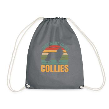 Cadeaux Collie - Sac de sport léger - gris - Devant