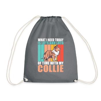 Cadeaux Collie - Sac de sport léger - gris - Devant