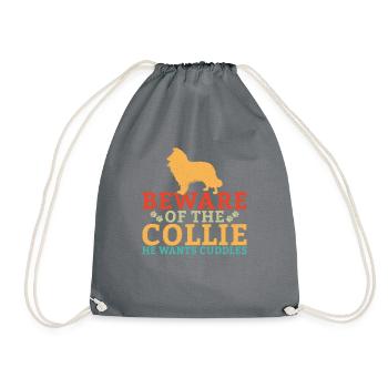 Cadeaux Collie - Sac de sport léger - gris - Devant