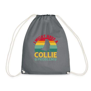 Collie Gifts - Turnbeutel - Grau - Vorne