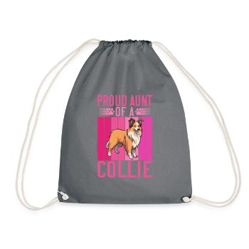 Collie Gifts - Turnbeutel - Grau - Vorne