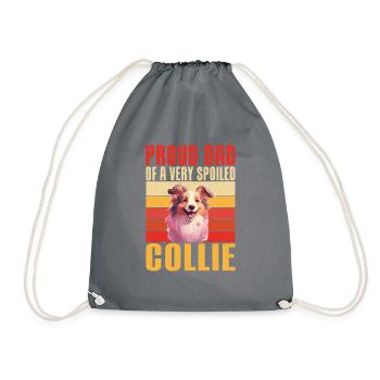 Cadeaux Collie - Sac de sport léger - gris - Devant