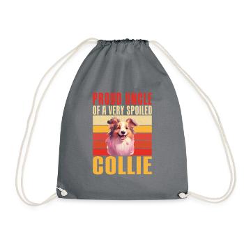 Collie Gifts - Turnbeutel - Grau - Vorne