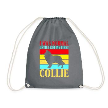 Cadeaux Collie - Sac de sport léger - gris - Devant