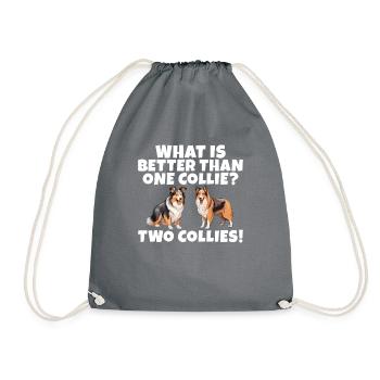 Cadeaux Collie - Sac de sport léger - gris - Devant