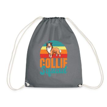 Collie Gifts - Turnbeutel - Grau - Vorne