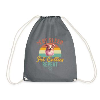Cadeaux Collie - Sac de sport léger - gris - Devant