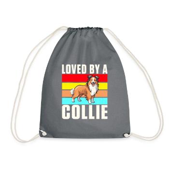 Cadeaux Collie - Sac de sport léger - gris - Devant