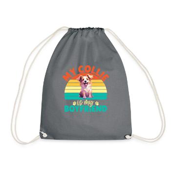 Cadeaux Collie - Sac de sport léger - gris - Devant