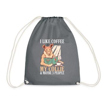 Cadeaux Collie - Sac de sport léger - gris - Devant