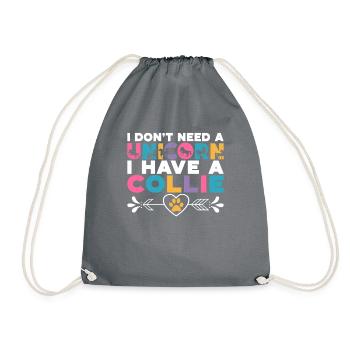 Cadeaux Collie - Sac de sport léger - gris - Devant