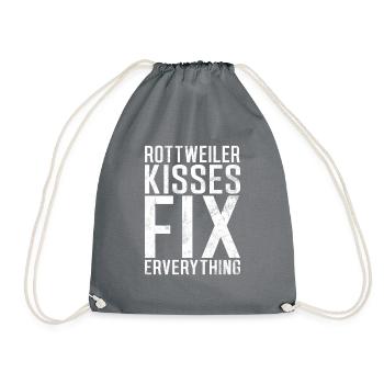 Rottweiler Gifts - Turnbeutel - Grau - Vorne