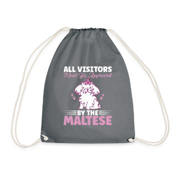 Cadeaux de propriétaire maltais - Sac de sport léger - gris - Devant