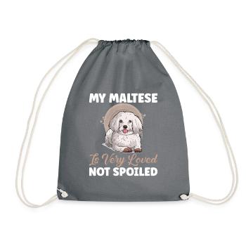 Cadeaux de propriétaire maltais - Sac de sport léger - gris - Devant