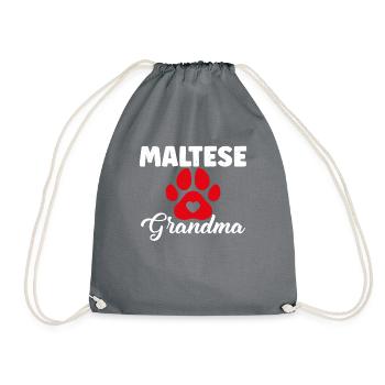 Cadeaux de propriétaire maltais - Sac de sport léger - gris - Devant
