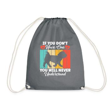 Cadeaux de propriétaire maltais - Sac de sport léger - gris - Devant