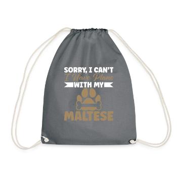 Cadeaux de propriétaire maltais - Sac de sport léger - gris - Devant