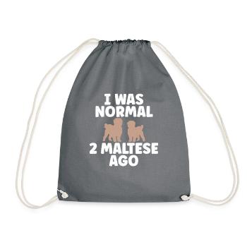 Cadeaux de propriétaire maltais - Sac de sport léger - gris - Devant