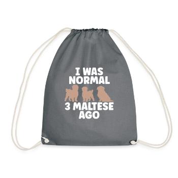 Cadeaux de propriétaire maltais - Sac de sport léger - gris - Devant