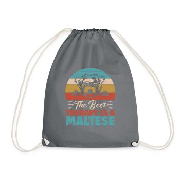 Cadeaux de propriétaire maltais - Sac de sport léger - gris - Devant