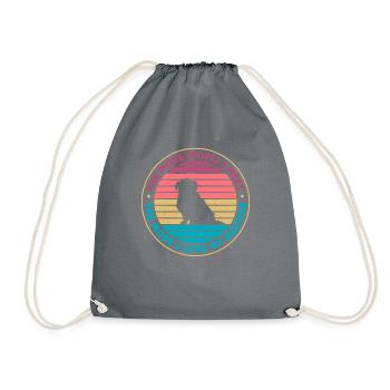 Maltese Owner Gifts - Drawstring Bag - grey - Front