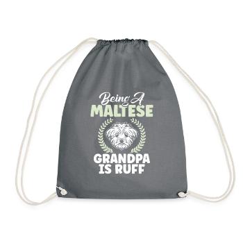 Cadeaux de propriétaire maltais - Sac de sport léger - gris - Devant