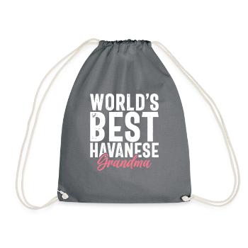 Gifts for Havanese Dog Lovers - Turnbeutel - Grau - Vorne